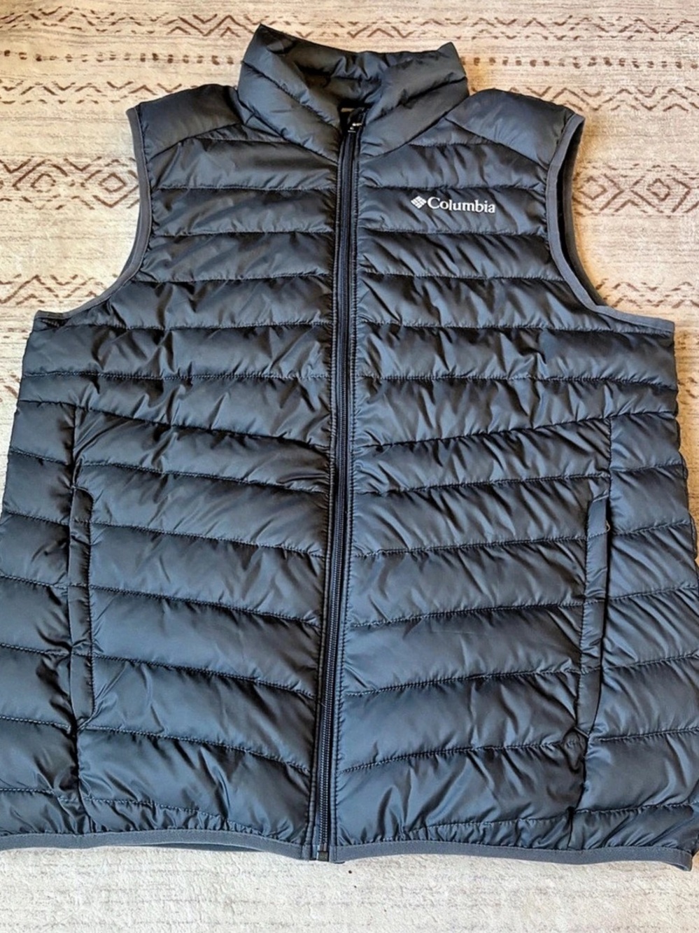 Columbia Men's Gray Puffer Vest Size Medium